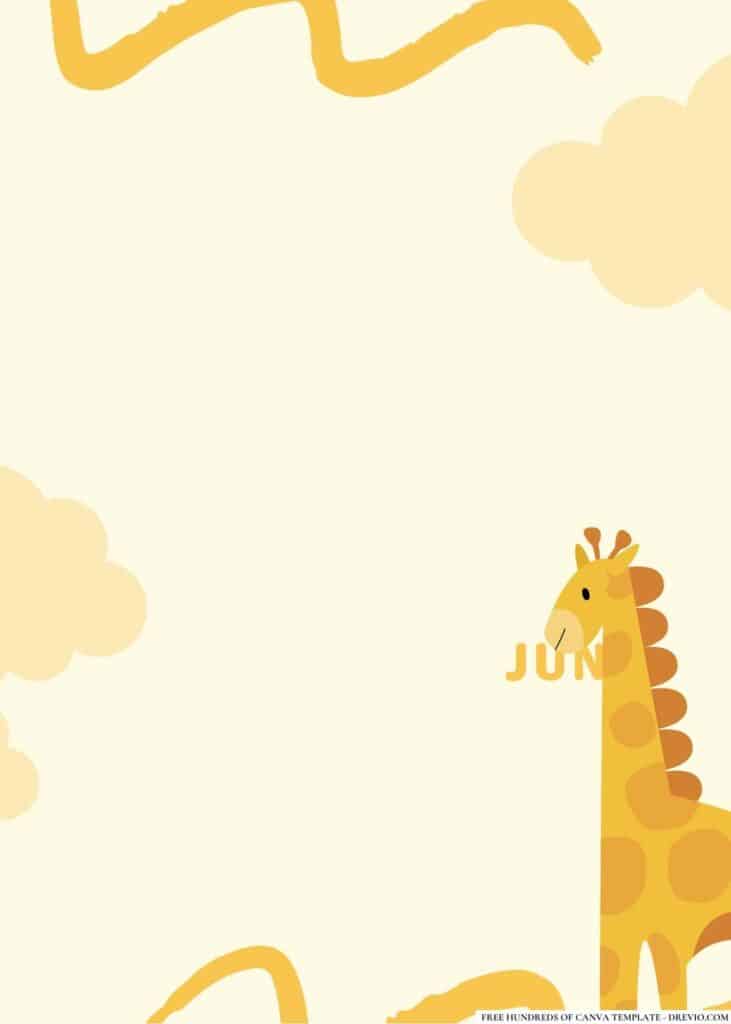 FREE Zoo Animals Birthday Canva Templates 22