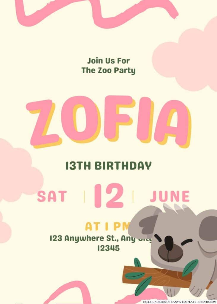 FREE Editable Emoji Birthday Invitations