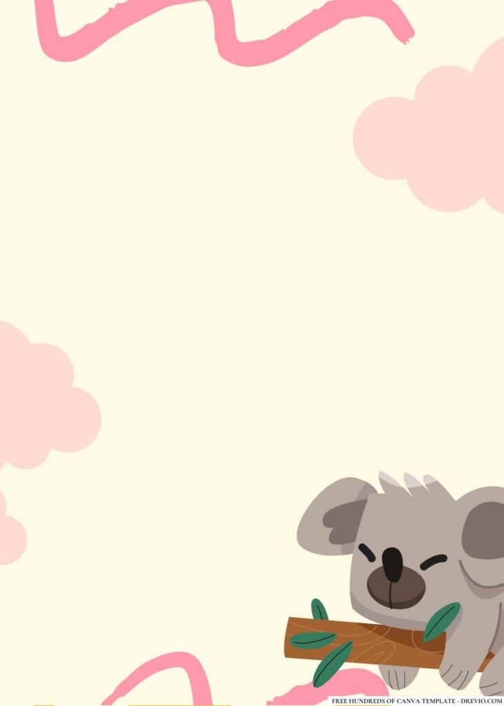 FREE Zoo Animals Birthday Canva Templates 4