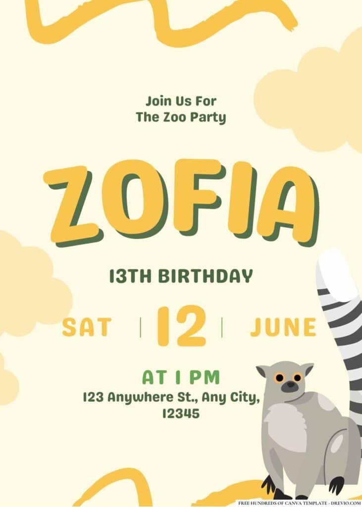 FREE Editable Emoji Birthday Invitations
