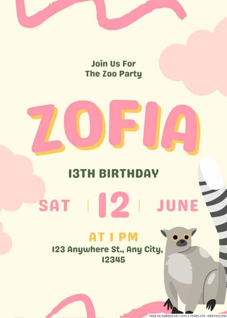 FREE Editable Emoji Birthday Invitations
