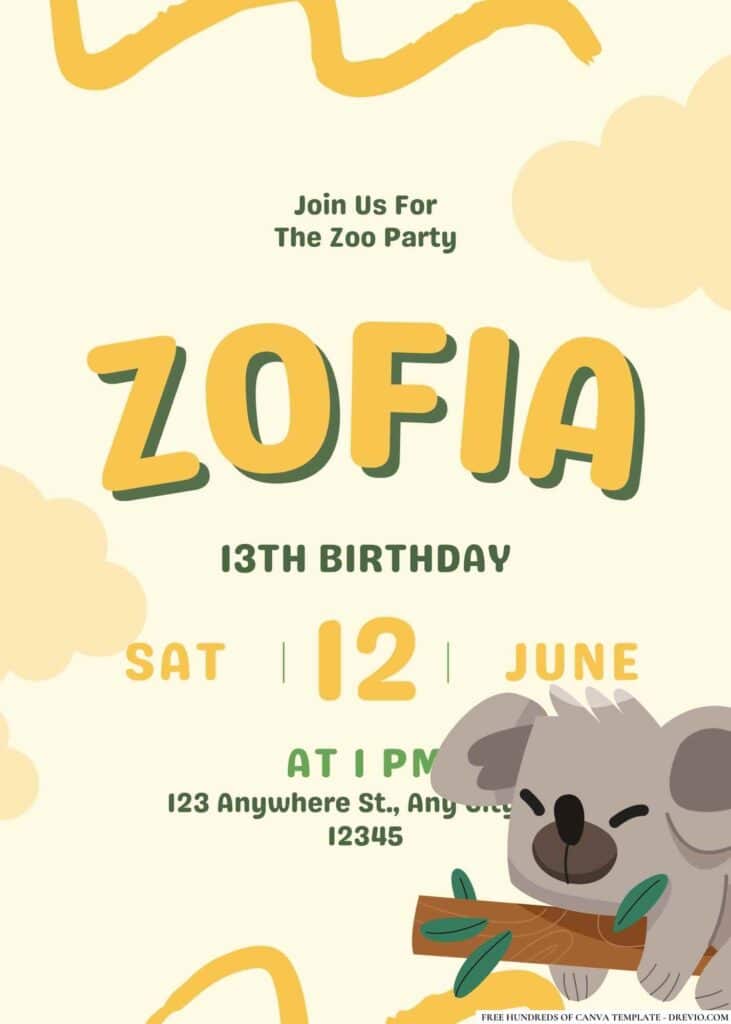 FREE Editable Emoji Birthday Invitations