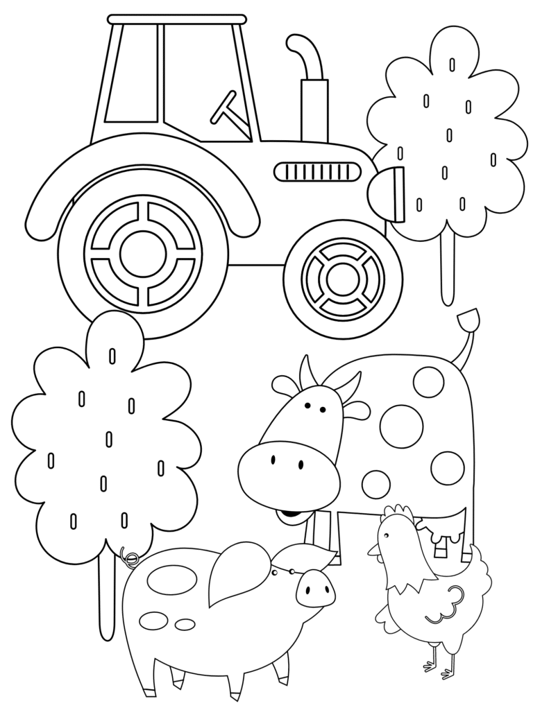 Farm Coloring Page 4
