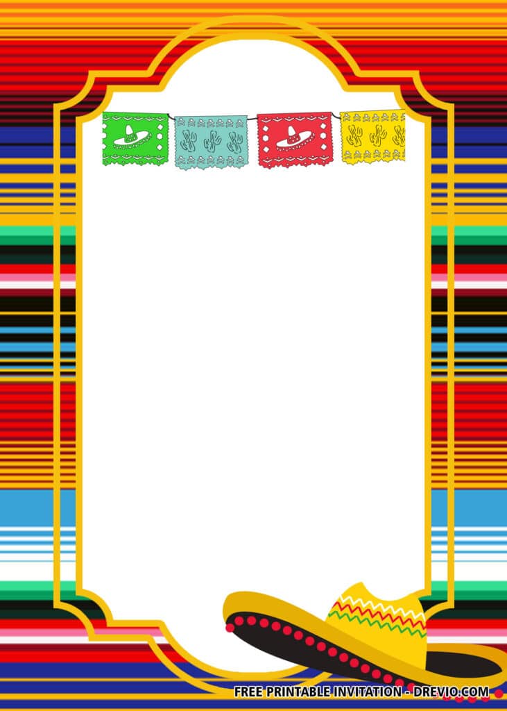 FREE Editable Fiesta Baby Shower Invitations