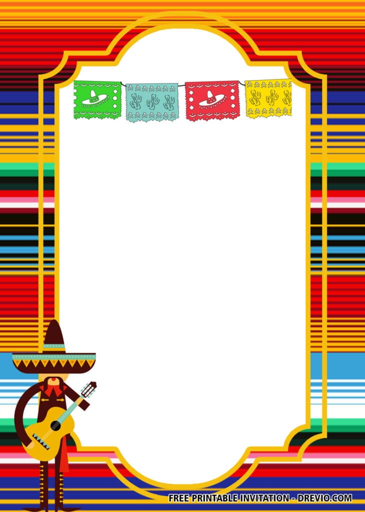 FREE Editable Fiesta Baby Shower Invitations