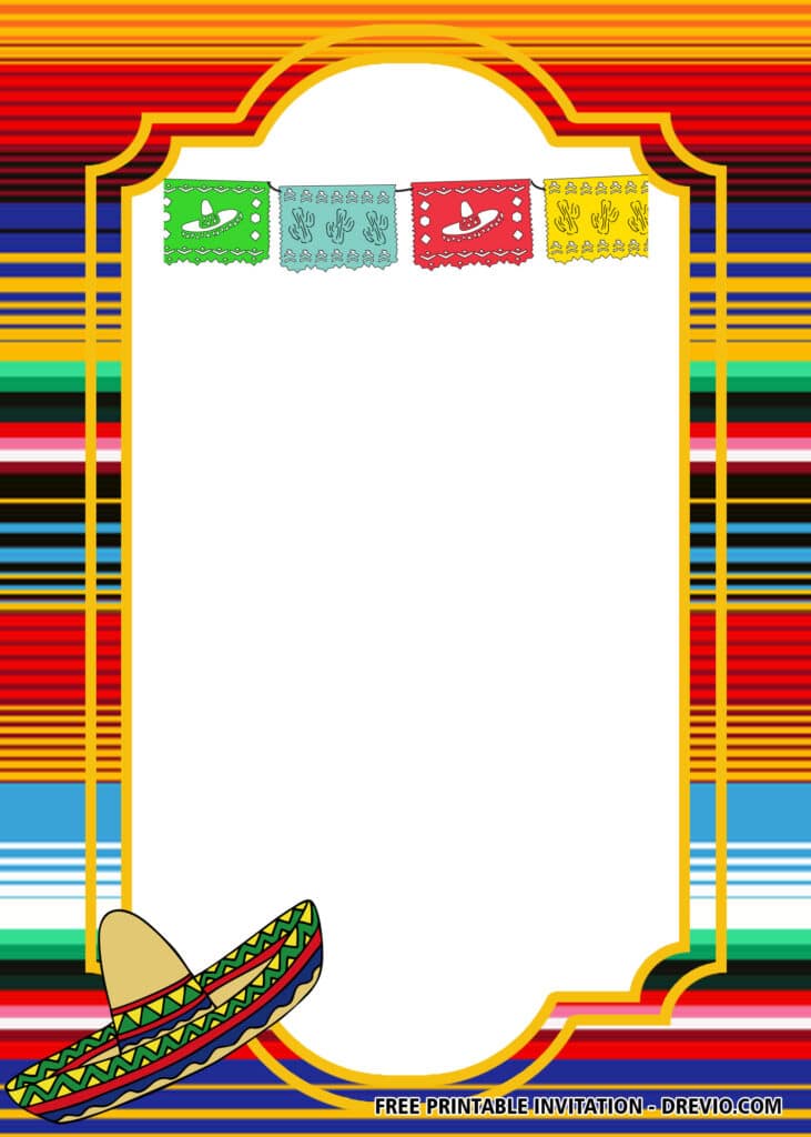 FREE Editable Fiesta Baby Shower Invitations