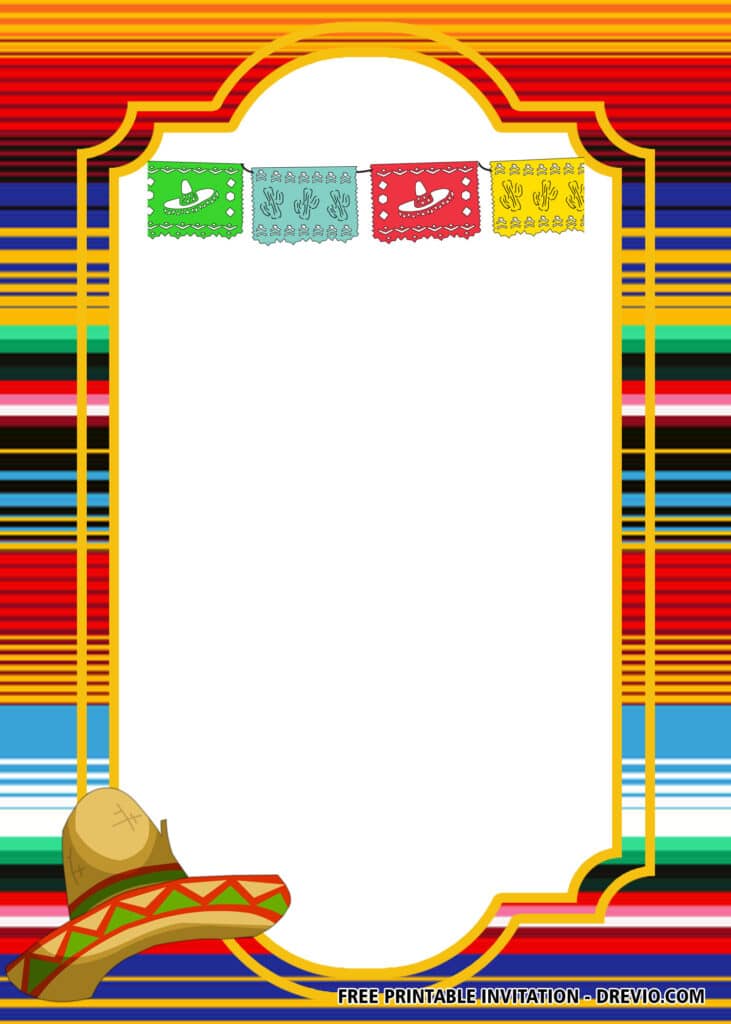 FREE Editable Fiesta Baby Shower Invitations