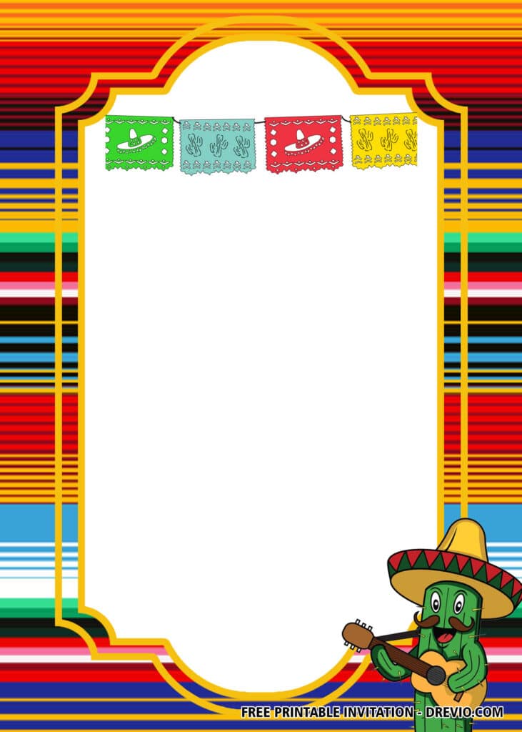 FREE Editable Fiesta Baby Shower Invitations