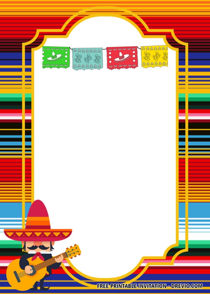 FREE Editable Fiesta Baby Shower Invitations