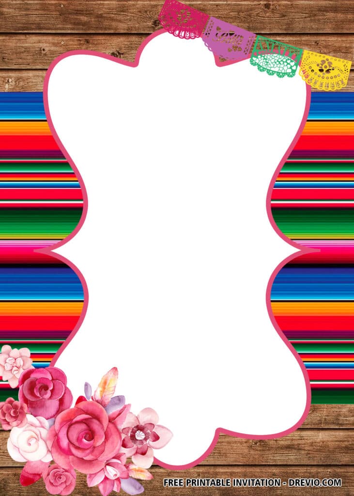 FREE Editable Fiesta Birthday Invitations