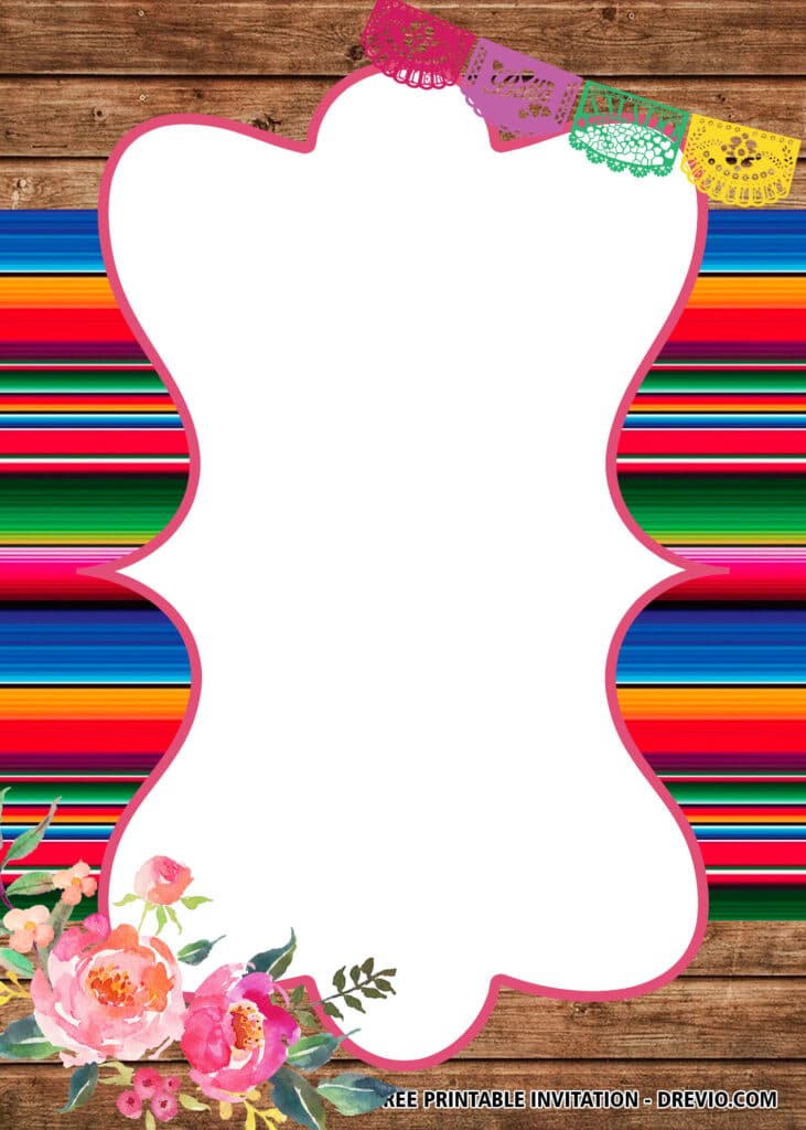 FREE Editable Fiesta Birthday Invitations