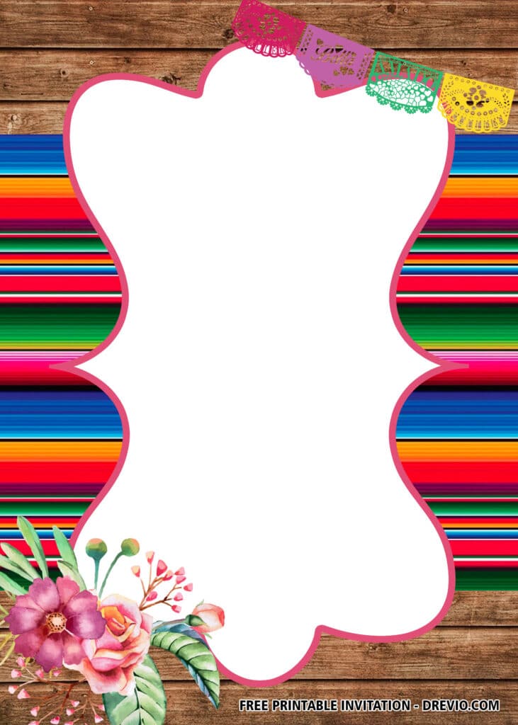 FREE Editable Fiesta Birthday Invitations
