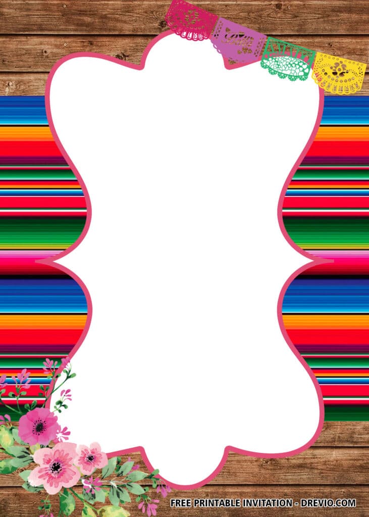 FREE Editable Fiesta Birthday Invitations