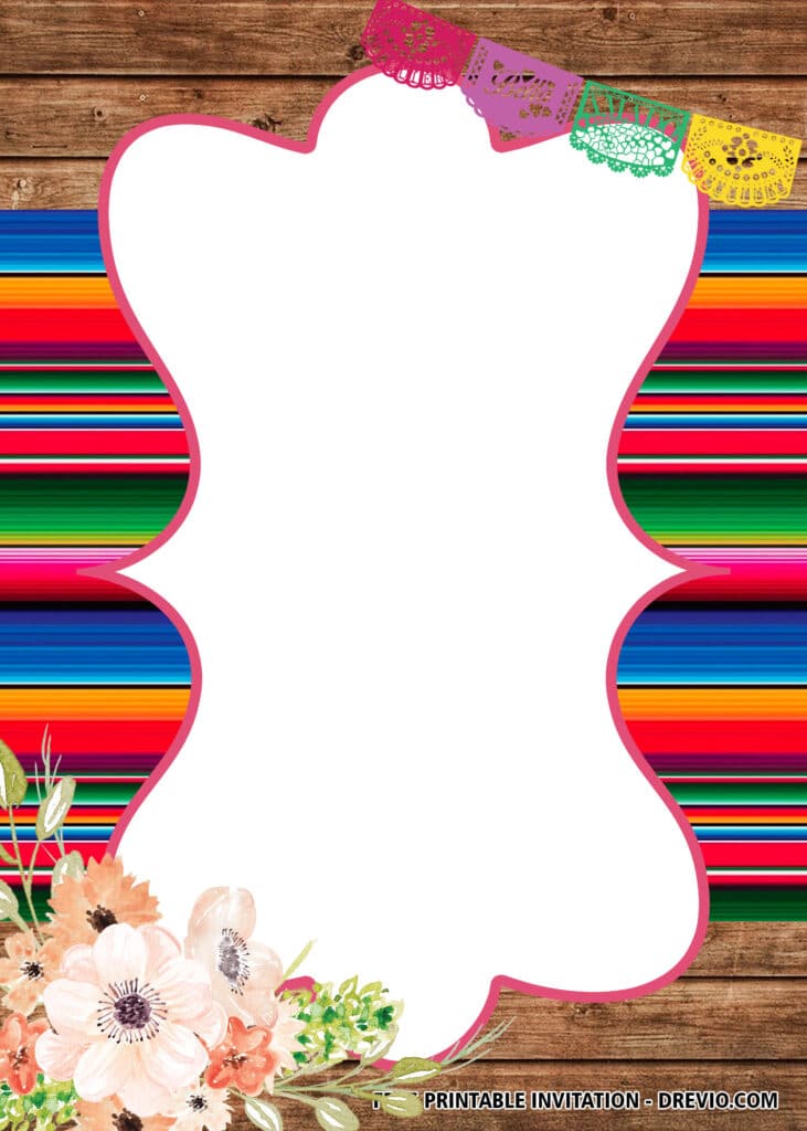 FREE Editable Fiesta Birthday Invitations