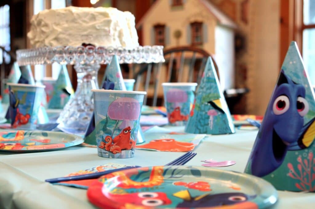 Finding Nemo Birthday Party Table Setting