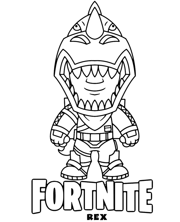 Fortnite Coloring Page 4