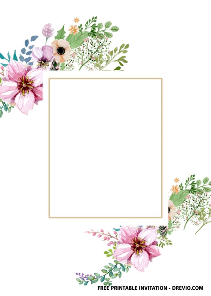 FREE Editable Greenery Baby Shower Invitations: