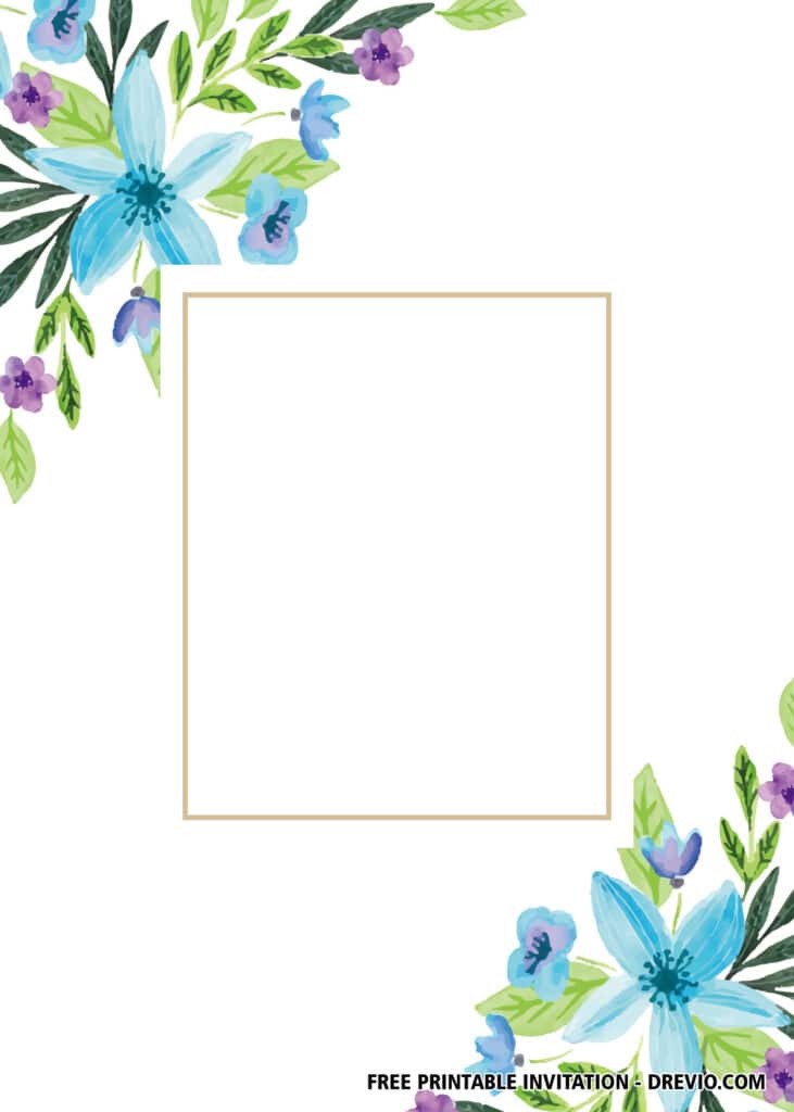 FREE Editable Greenery Baby Shower Invitations: