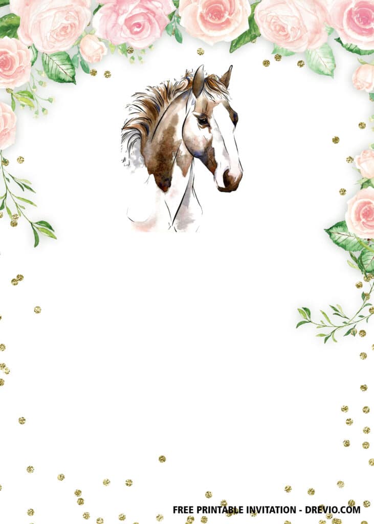 FREE Horse Birthday Invitations