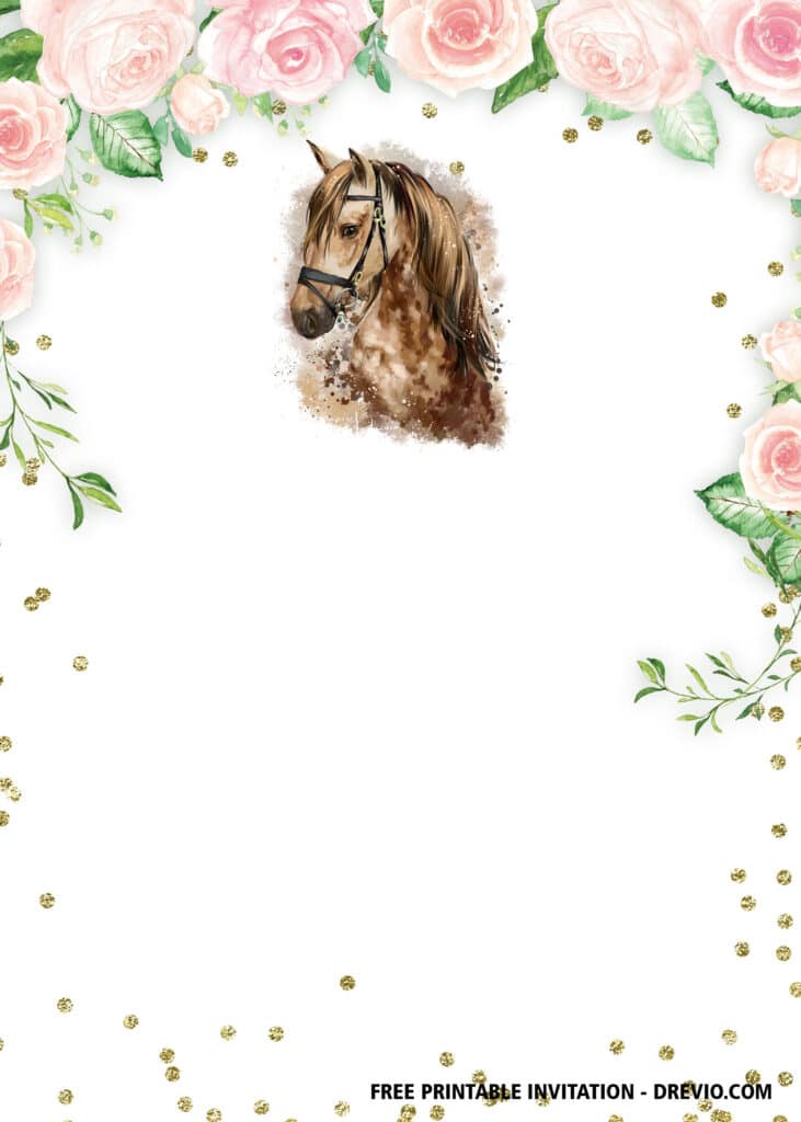 FREE Horse Birthday Invitations
