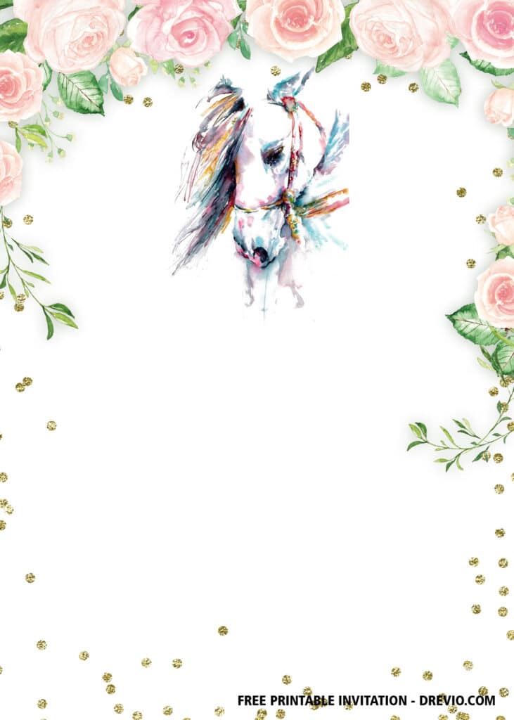 FREE Horse Birthday Invitations
