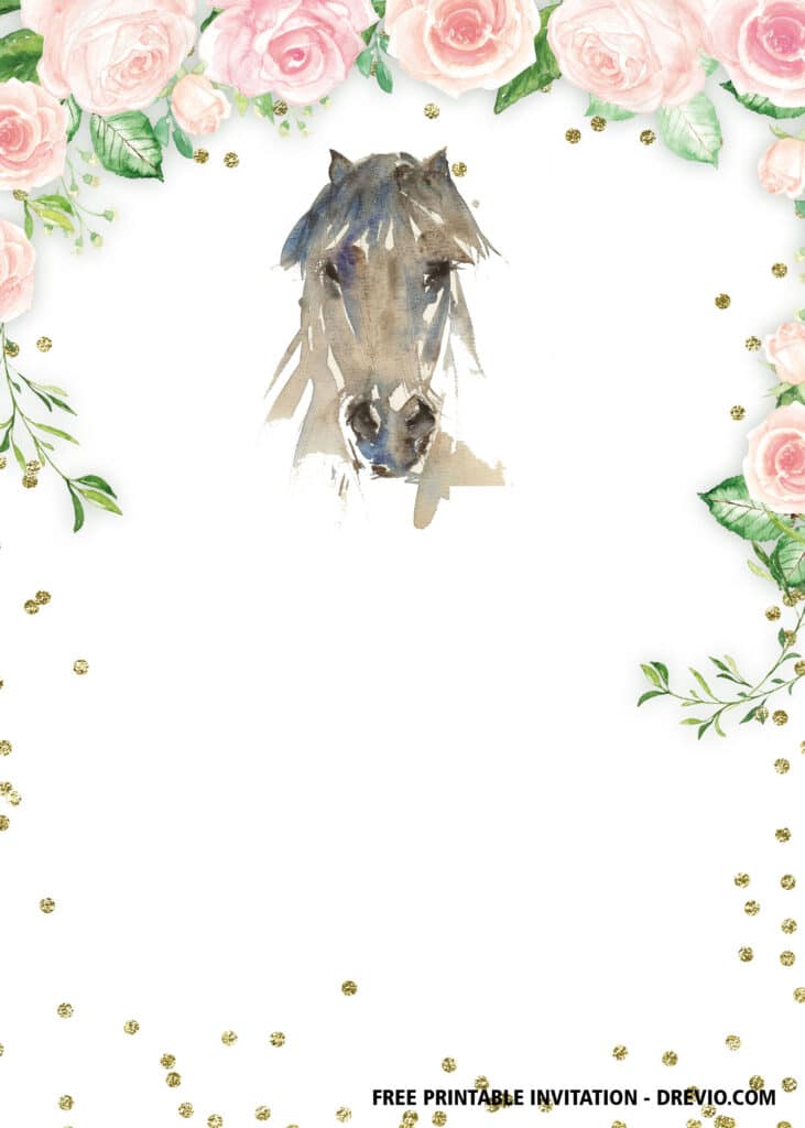 FREE Horse Birthday Invitations
