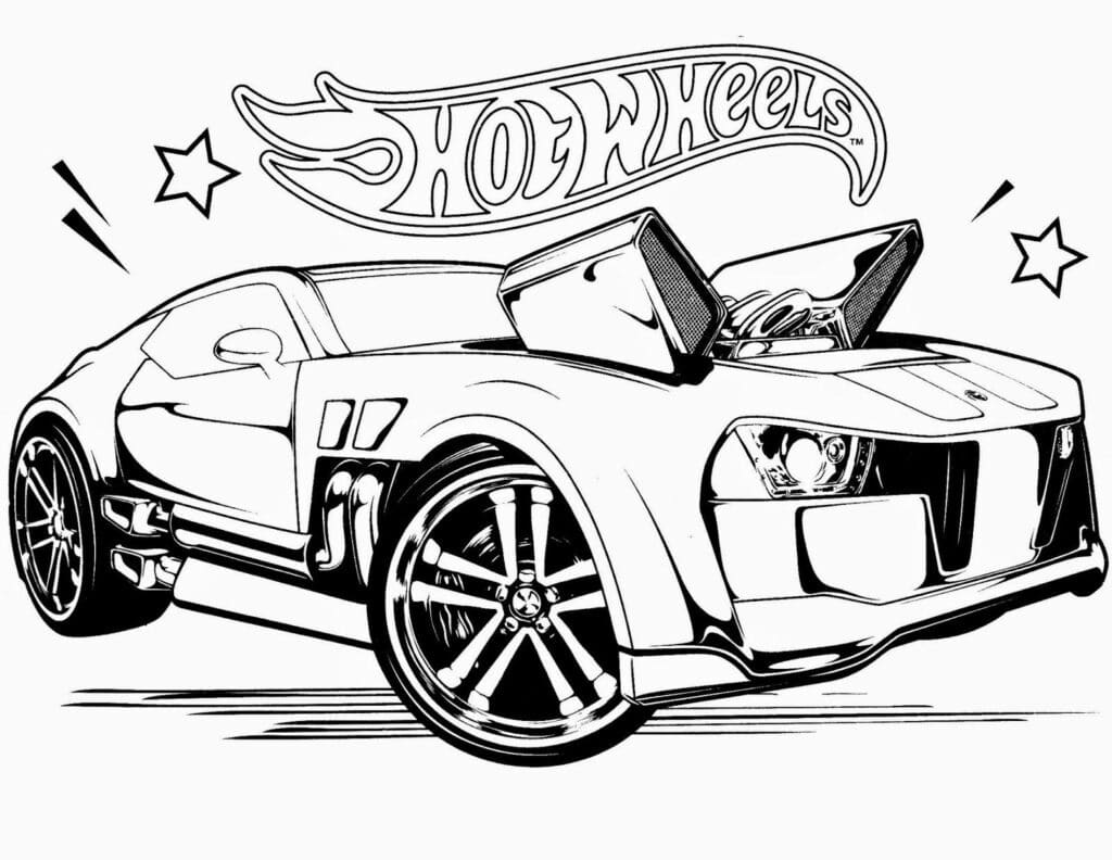 Hot Wheels Coloring Page
