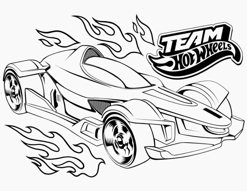 Hot Wheels Coloring Page 3