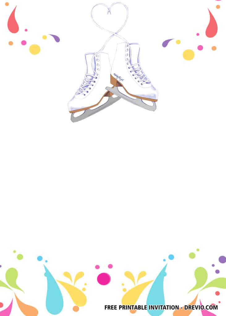 FREE Ice Skating Birthday Invitations