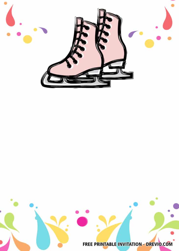 FREE Ice Skating Birthday Invitations