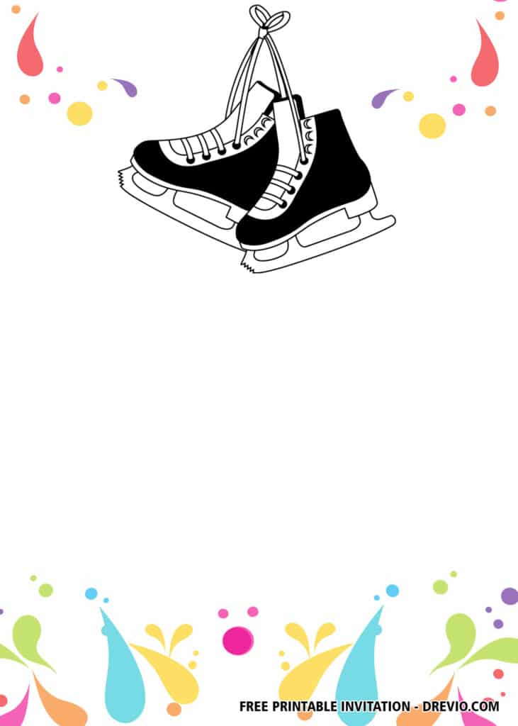 FREE Ice Skating Birthday Invitations
