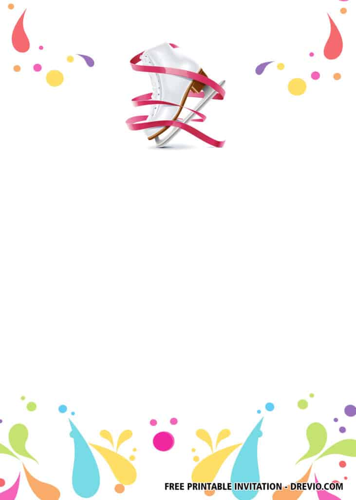 FREE Ice Skating Birthday Invitations