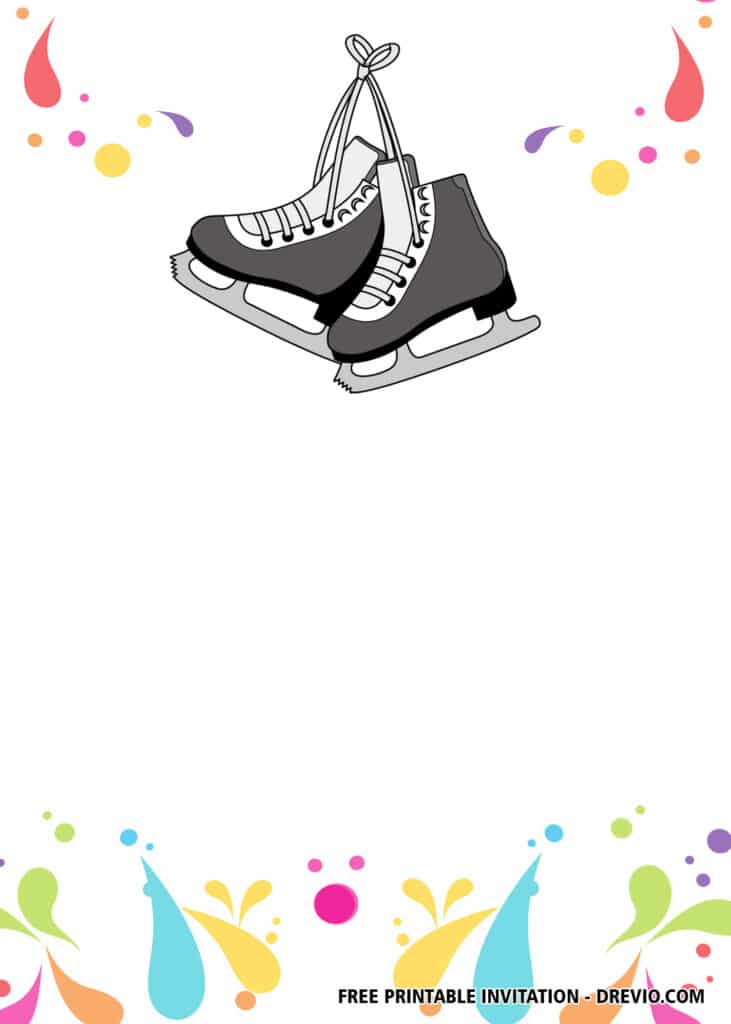 FREE Ice Skating Birthday Invitations