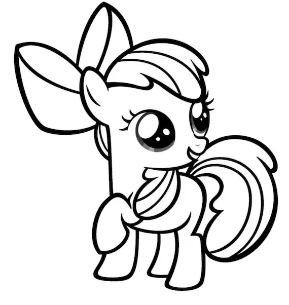 Little Pony Coloring Page 2