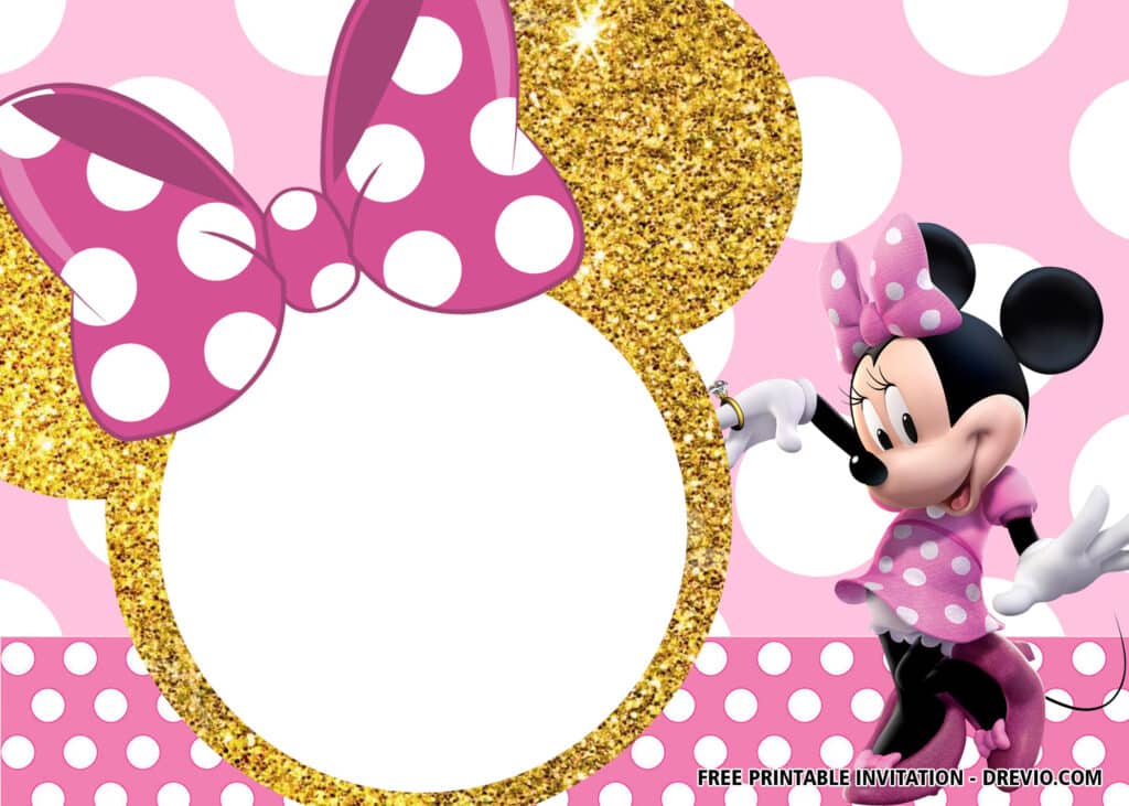 Free Minnie Mouse 1st Birthday Invitations