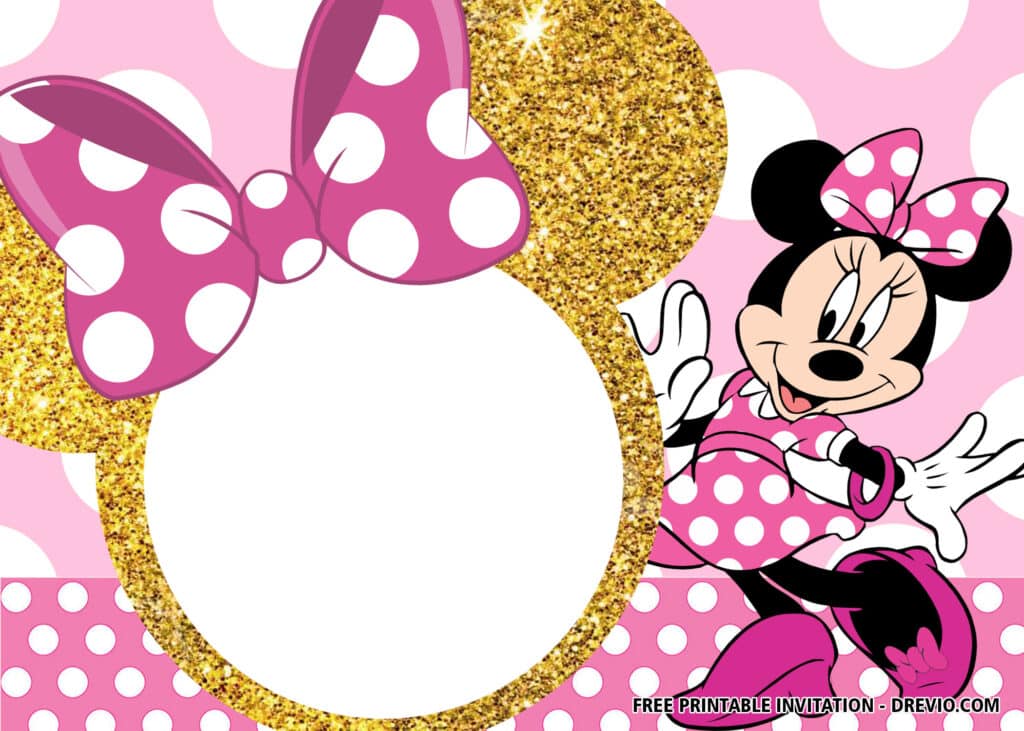 Free Minnie Mouse 1st Birthday Invitations