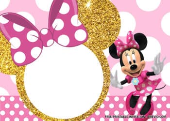 Free Minnie Mouse 1st Birthday Invitations