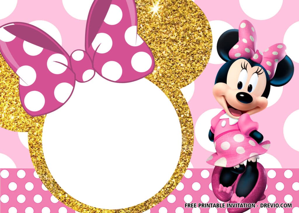 Free Minnie Mouse 1st Birthday Invitations
