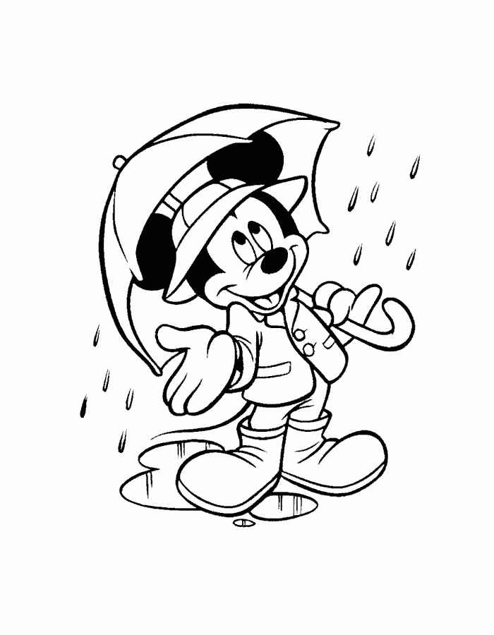 Mickey Mouse Coloring Page 4