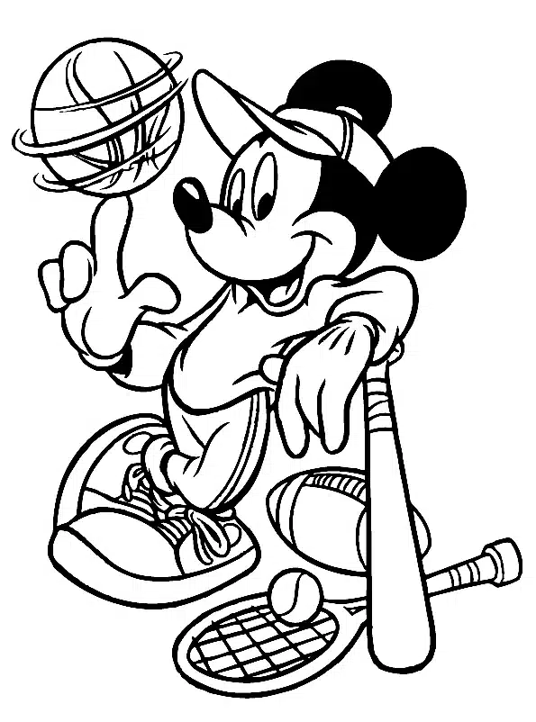 Mickey Mouse Coloring Page 5