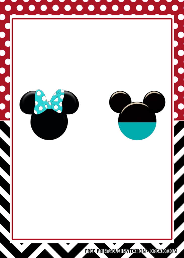 Free Mickey and Minnie Birthday Invitations