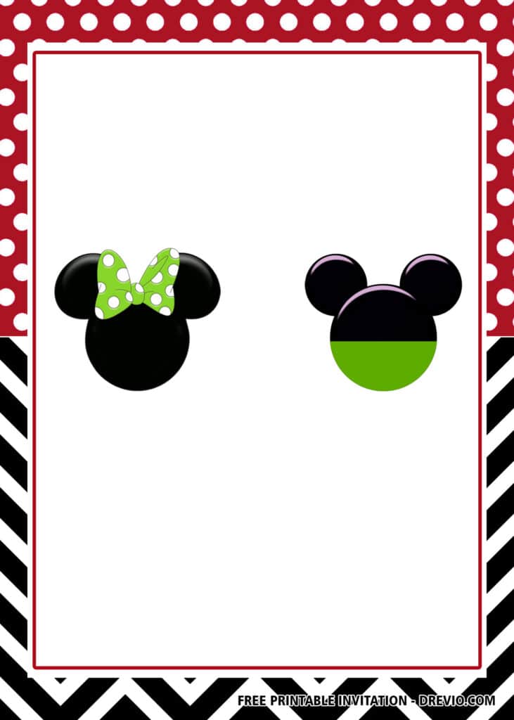 Free Mickey and Minnie Birthday Invitations