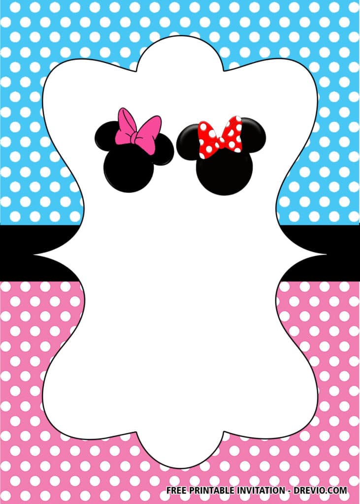 Mickey & Minnie Gender Reveal Party Invitation