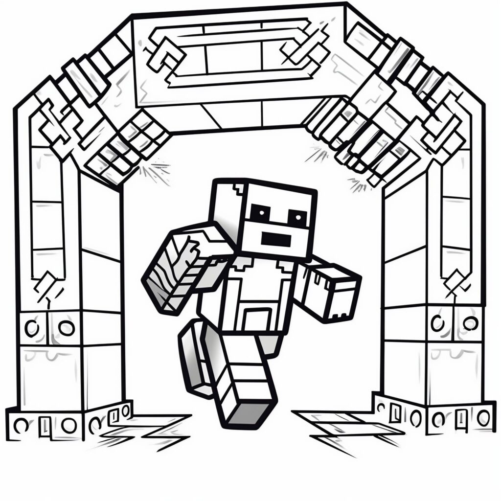 Minecraft Coloring Pages 2
