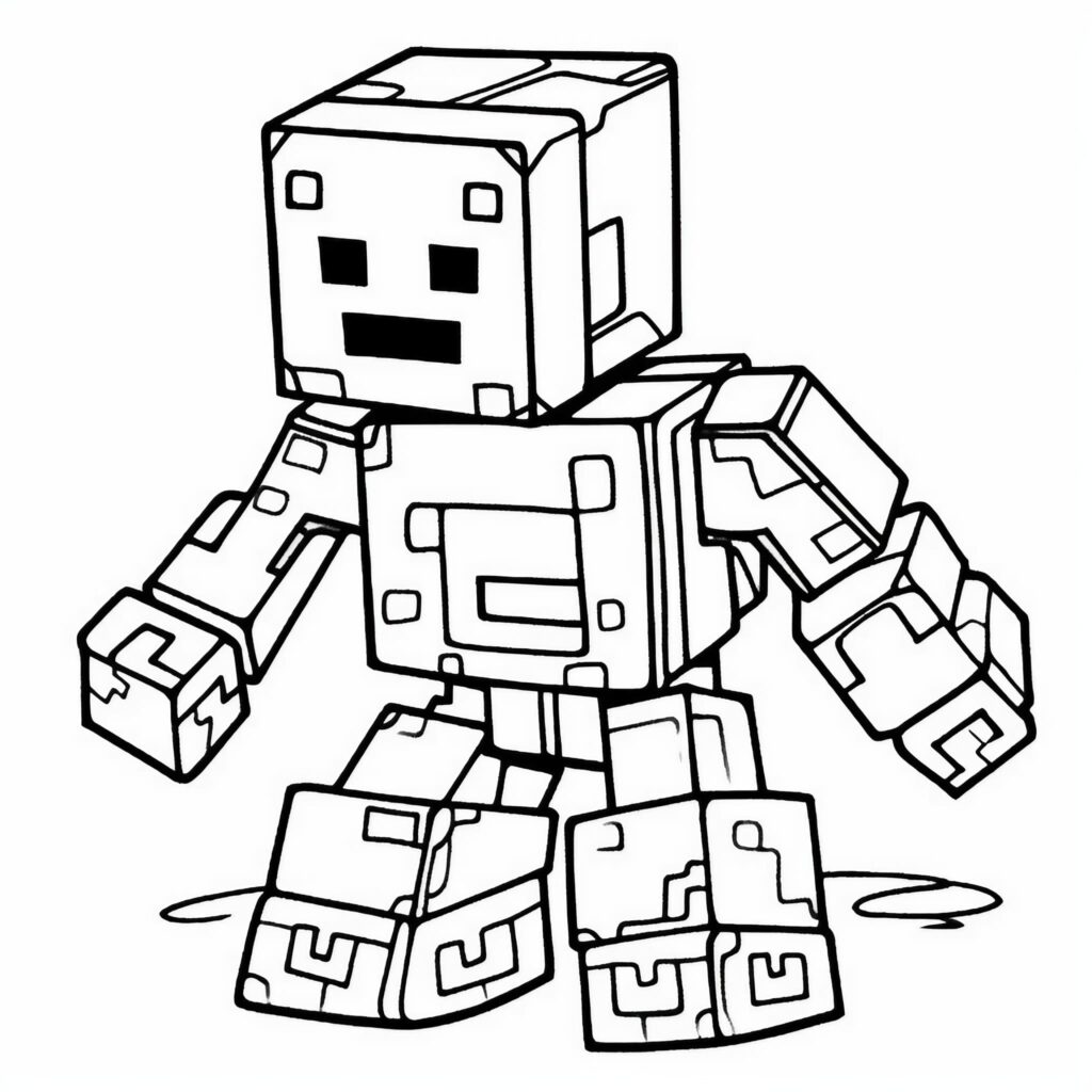 Minecraft Coloring Pages 5