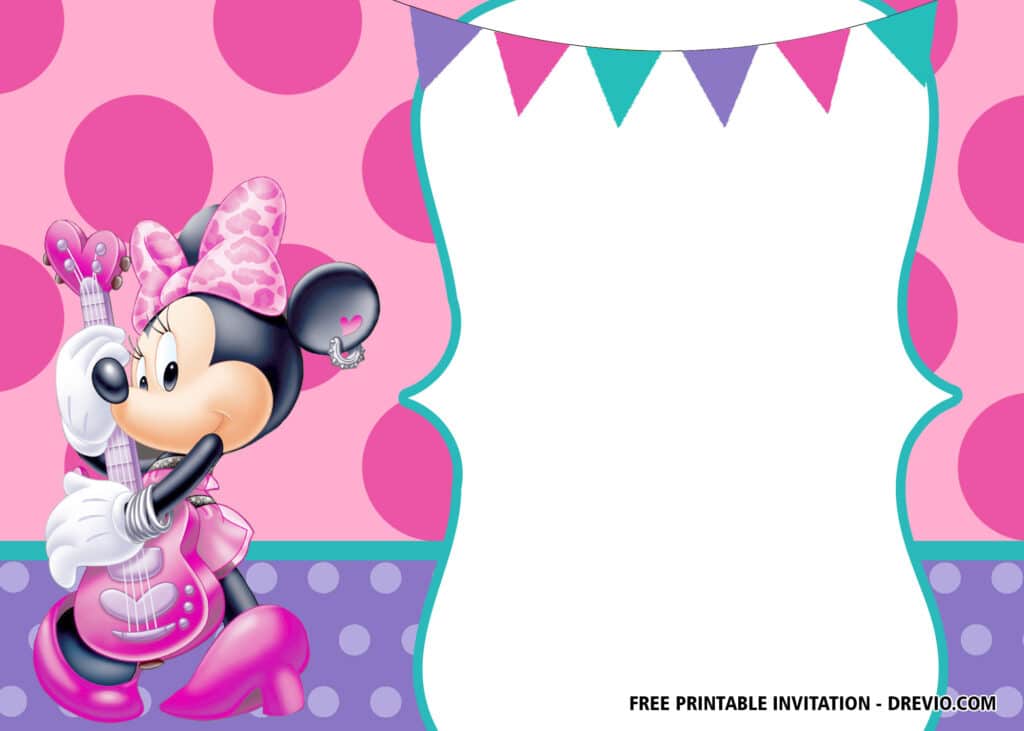 FREE Minnie Baby Shower Invitations