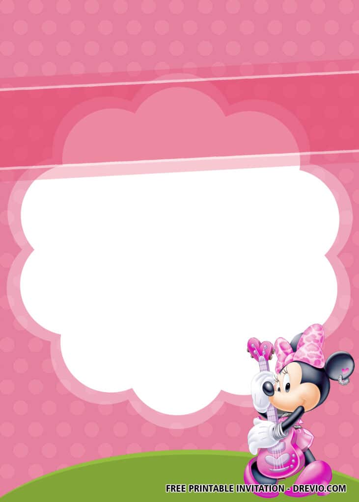 FREE Minnie Mouse Birthday Invitations