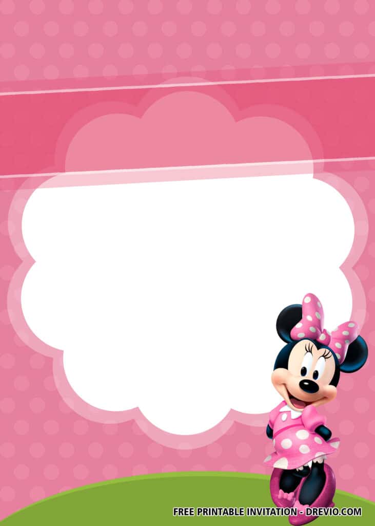 FREE Minnie Mouse Birthday Invitations