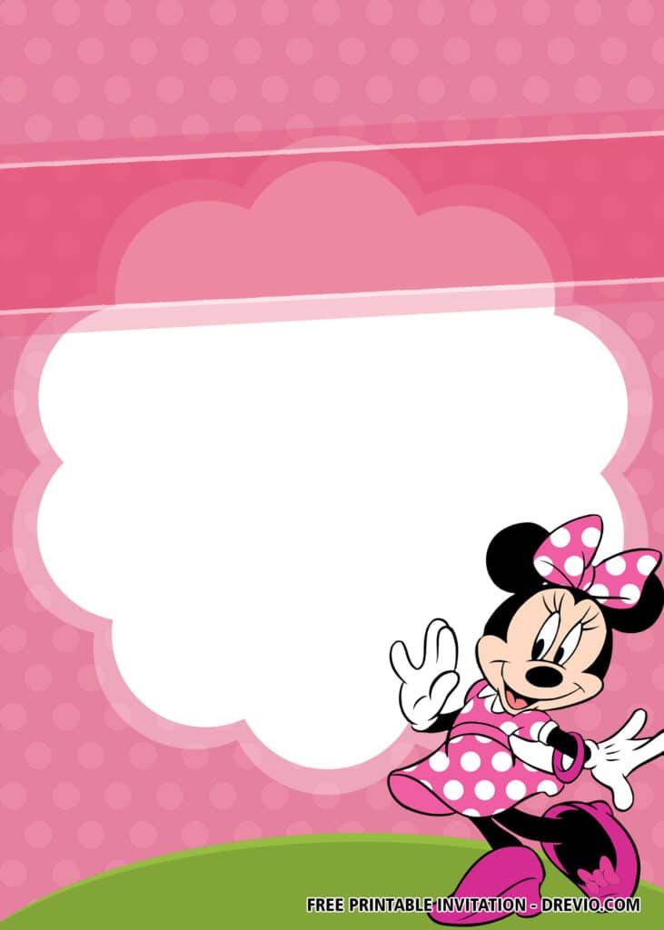 FREE Minnie Mouse Birthday Invitations