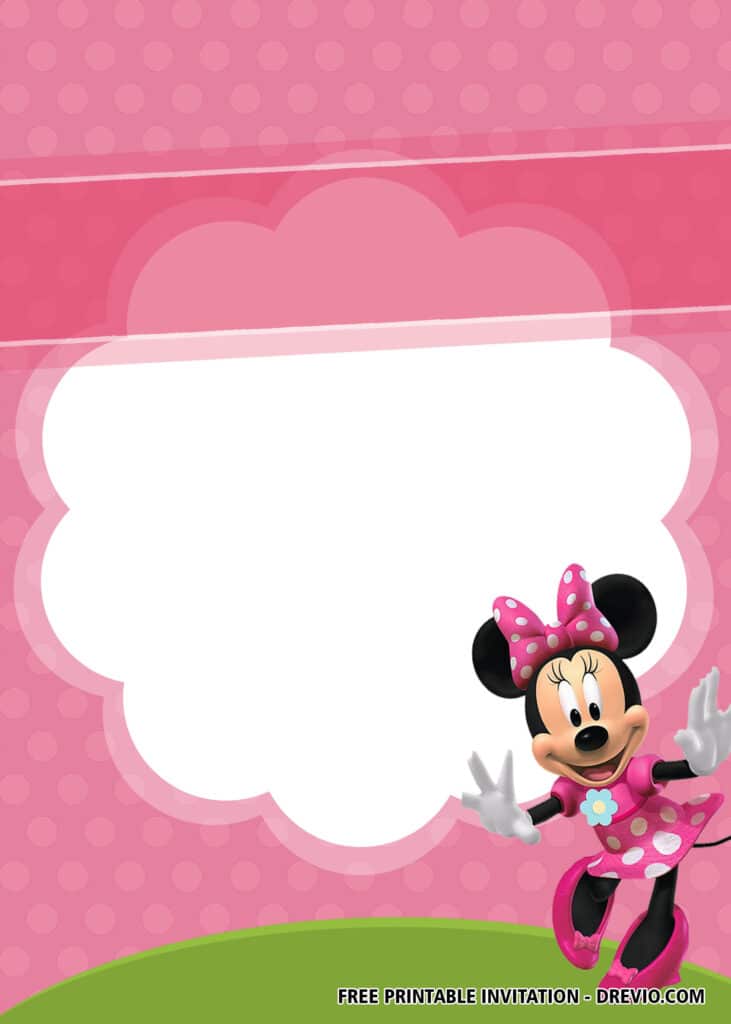 FREE Minnie Mouse Birthday Invitations